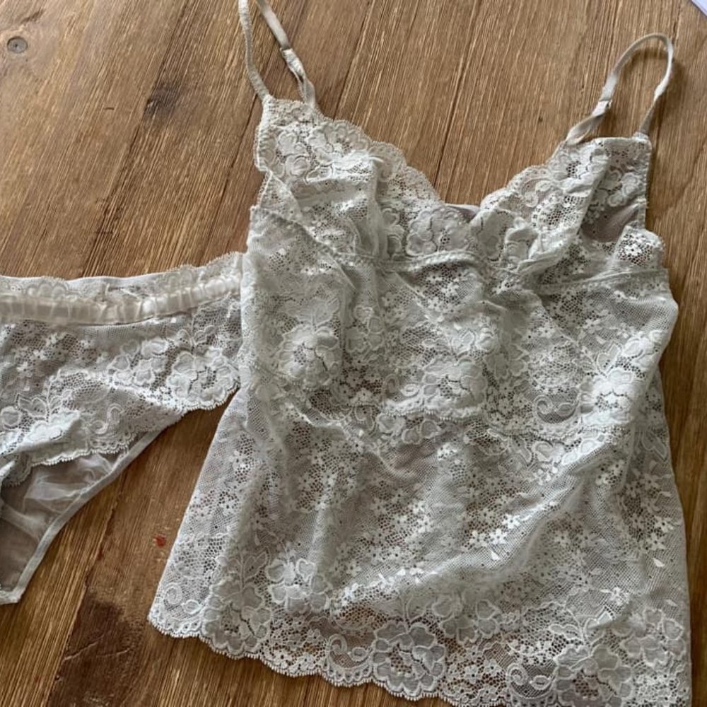 Victoria's Secret Lace Tank Set Medium